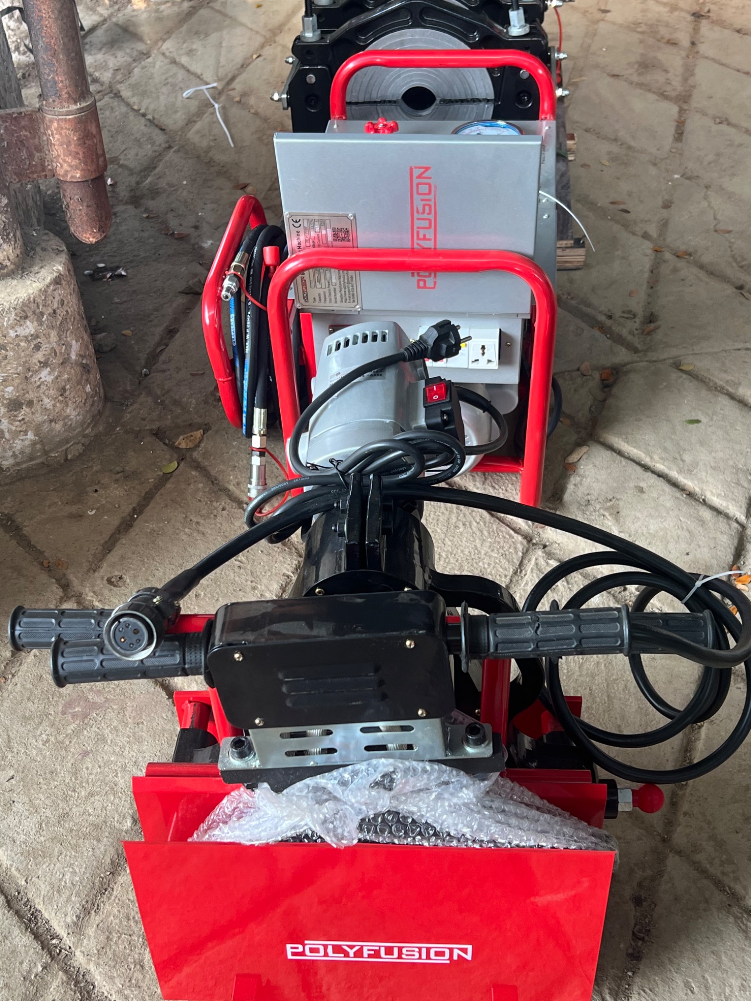 Equipo de termofusión disponible para obra